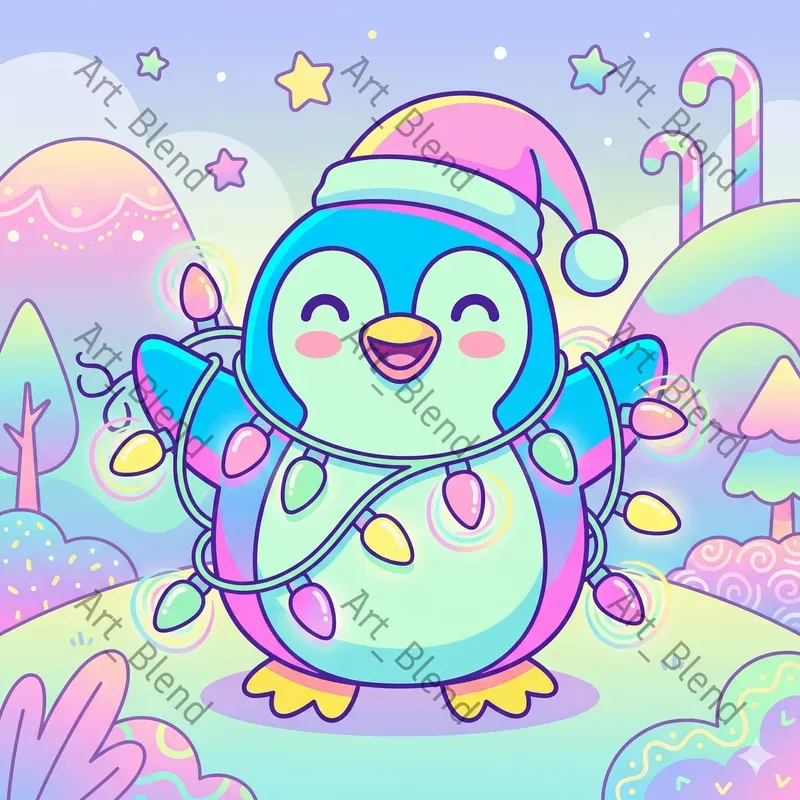Whimsical Psychedelic Cartoon Art