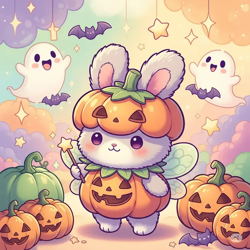 Cute Kawaii Halloween Art