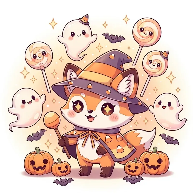 Cute Kawaii Halloween Art
