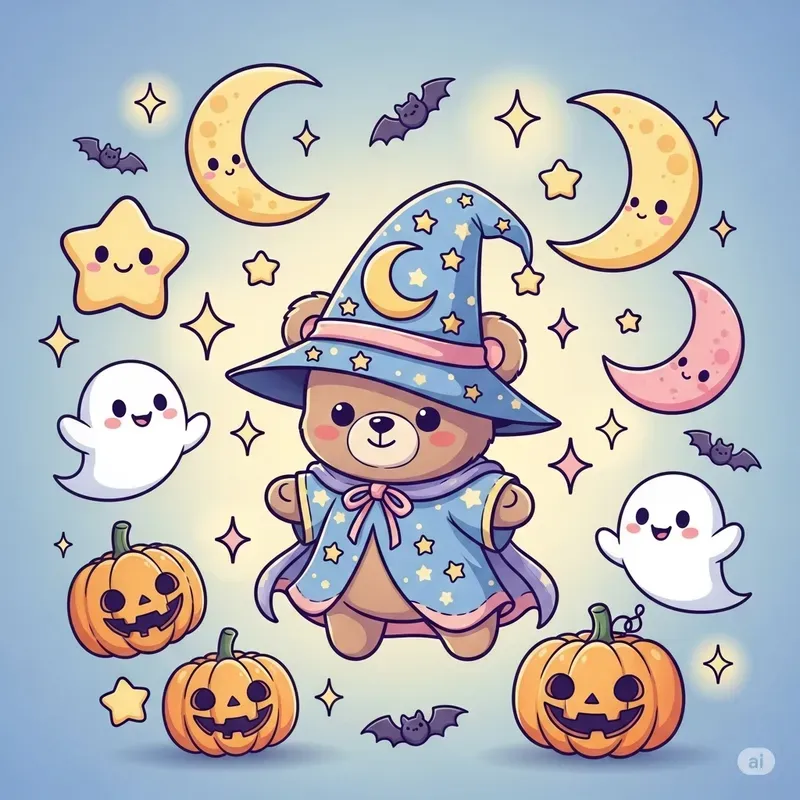 Cute Kawaii Halloween Art