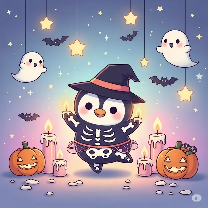 Cute Kawaii Halloween Art