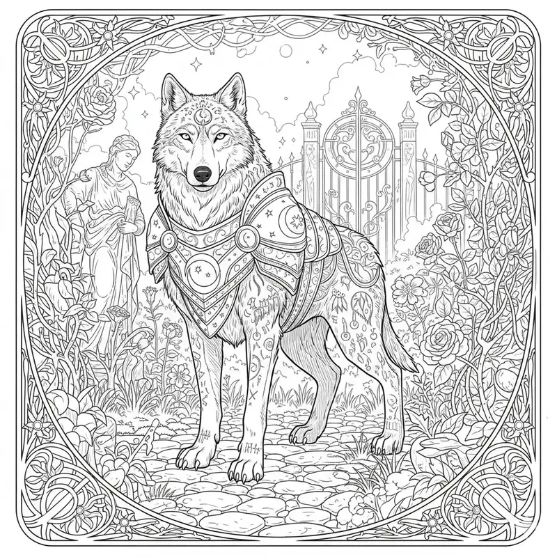 Romantasy Dark Academia Coloring Books