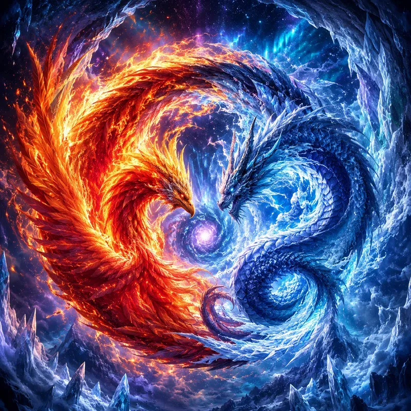 Mythic Fire Ice Creatures