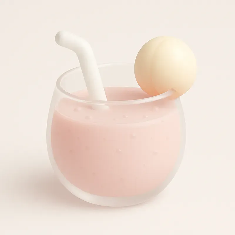 Cute 3D Fruit Smoothie Emojis