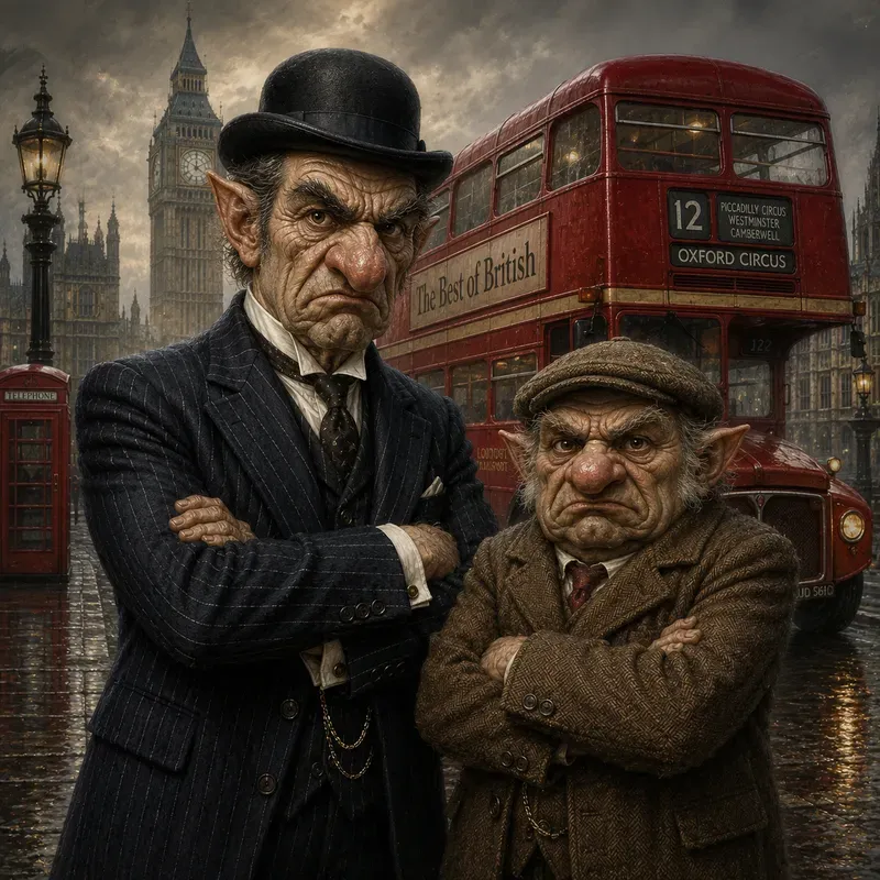 Grumpy London Trolls