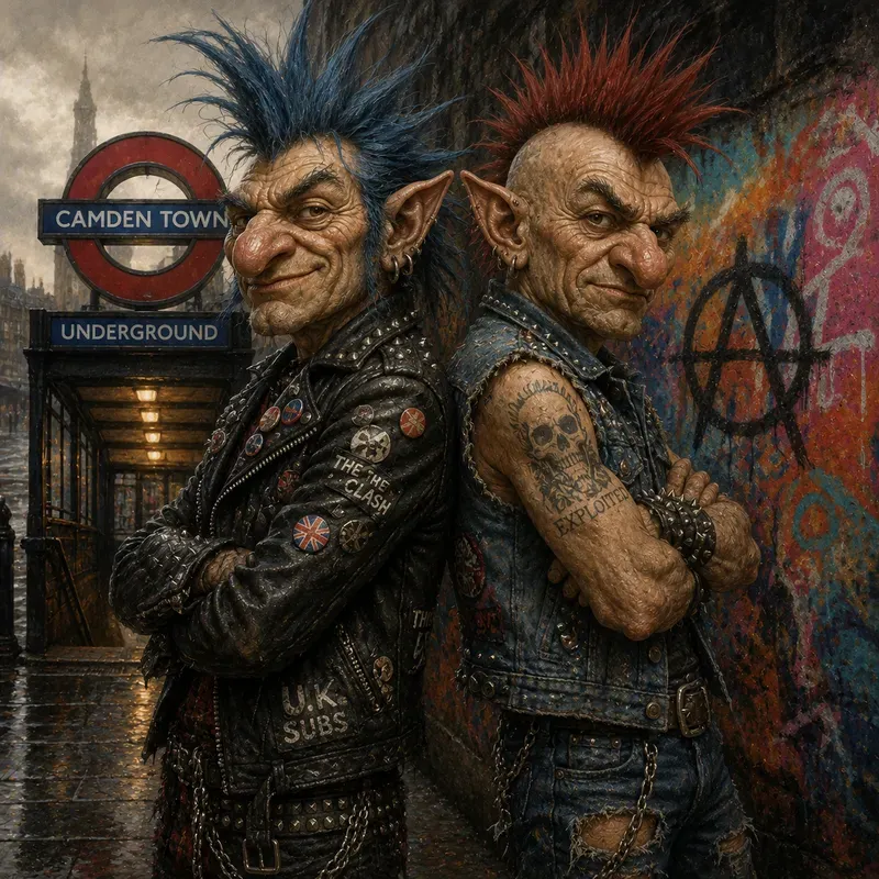 Grumpy London Trolls