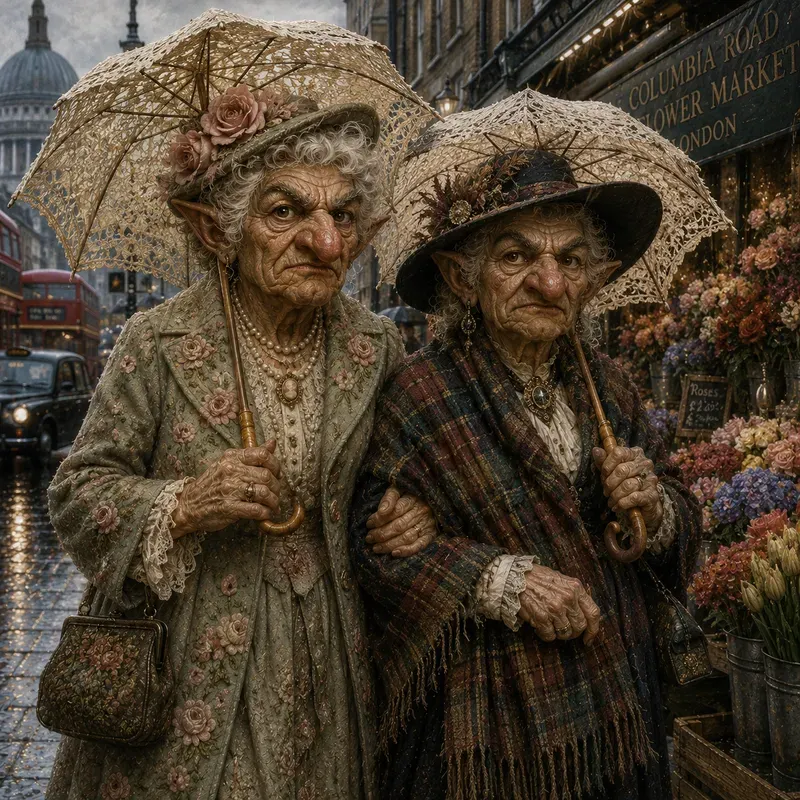 Grumpy London Trolls