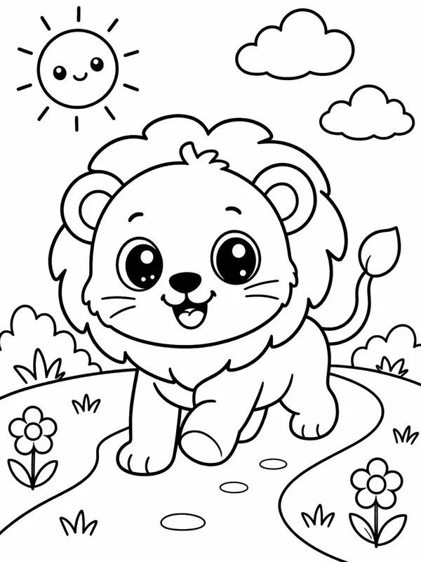 Kids Coloring Page Generator