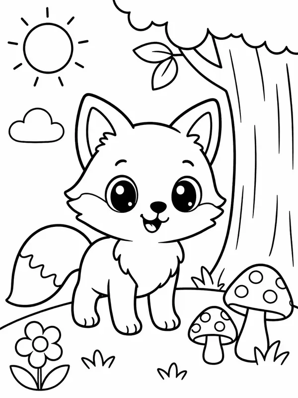 Kids Coloring Page Generator