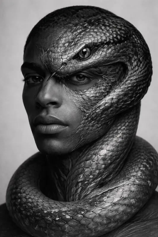 Surreal Human Animal Fusion Art