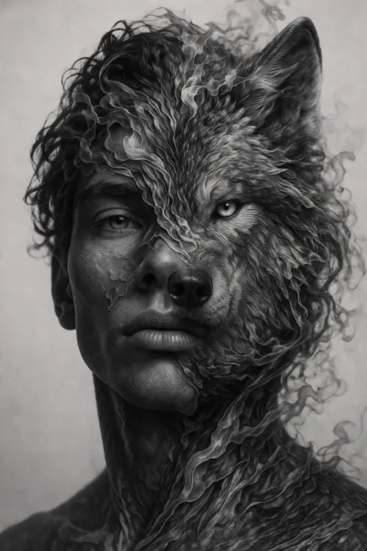 Surreal Human Animal Fusion Art