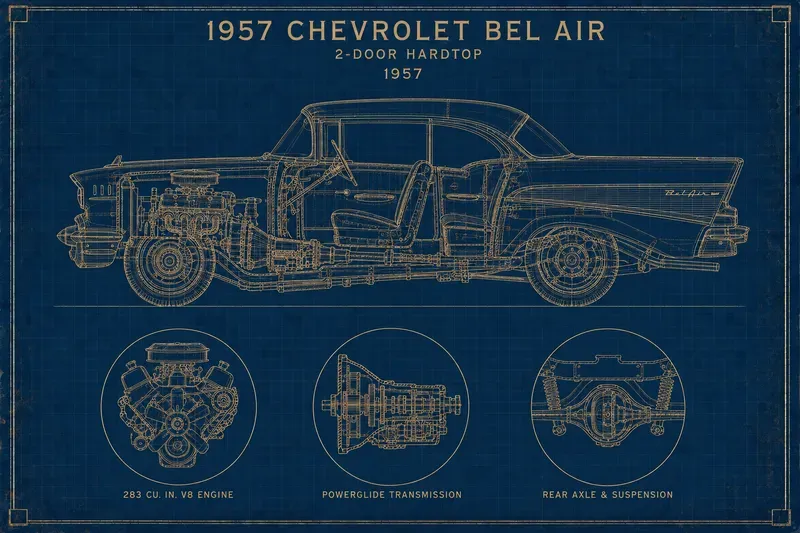 Vintage Patent Blueprint Generator