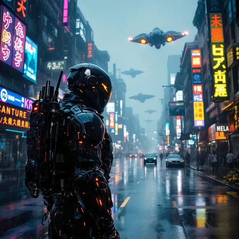 Cinematic Scifi Cyberpunk Scene Designs