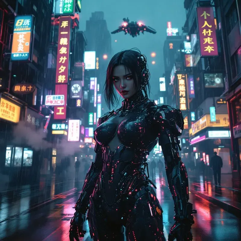 Cinematic Scifi Cyberpunk Scene Designs