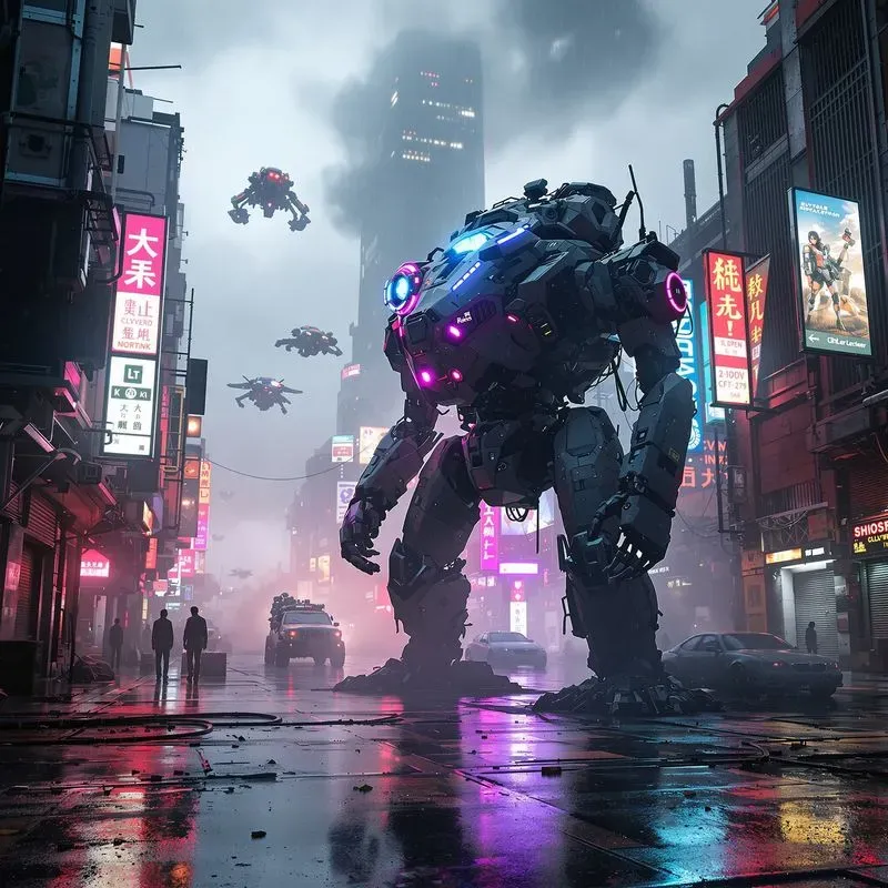 Cinematic Scifi Cyberpunk Scene Designs
