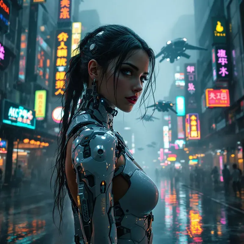 Cinematic Scifi Cyberpunk Scene Designs