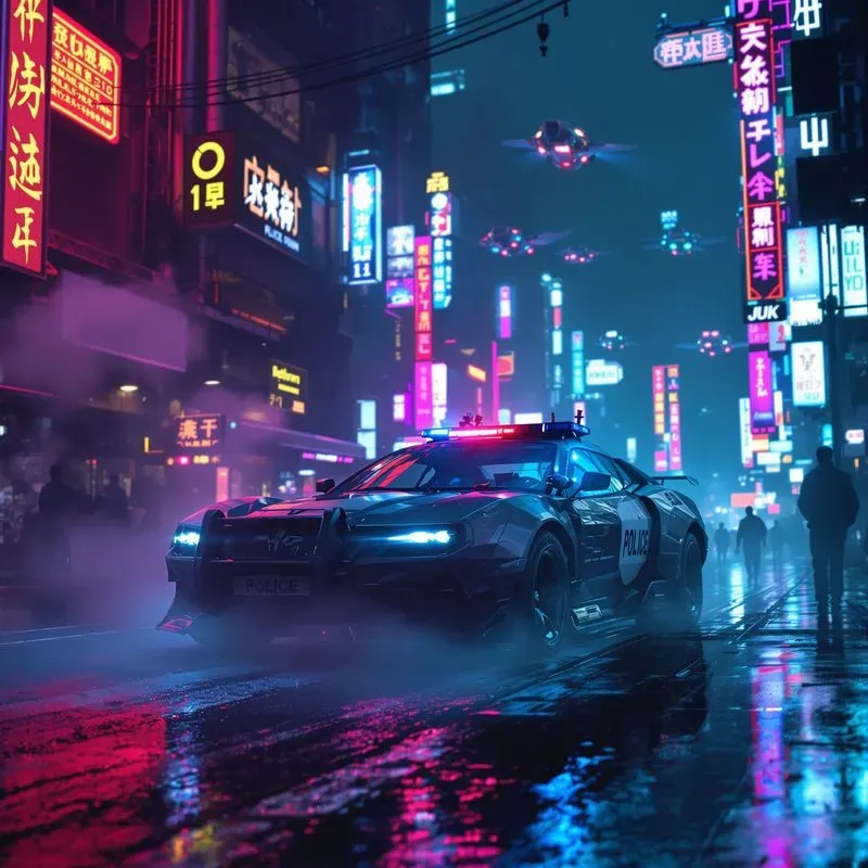 Cinematic Scifi Cyberpunk Scene Designs