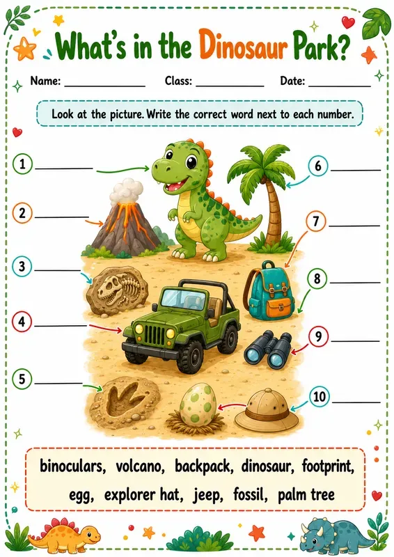 Kids Vocabulary Worksheets