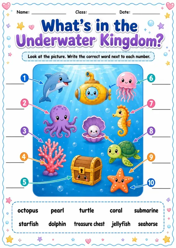 Kids Vocabulary Worksheets