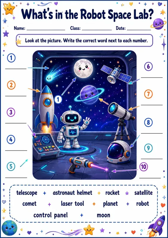 Kids Vocabulary Worksheets