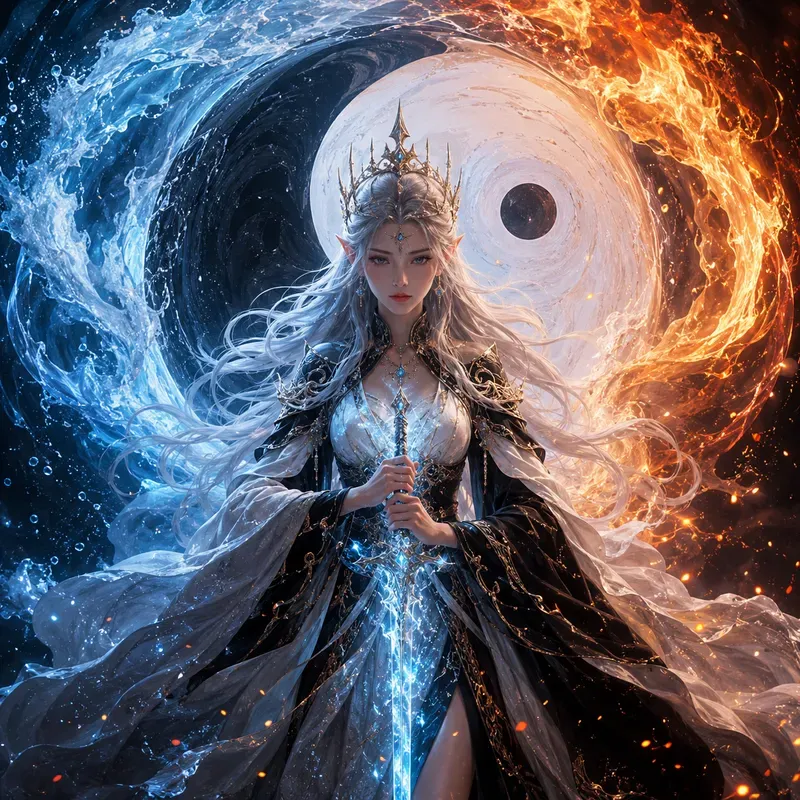 Elemental Yinyang Fantasy Characters