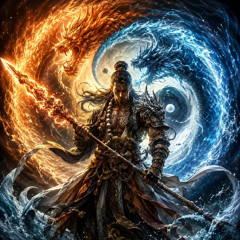 Elemental Yinyang Fantasy Characters