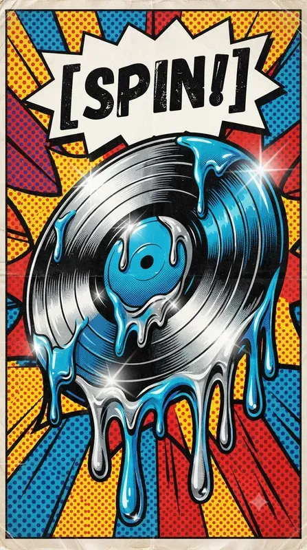 Wet Look Melting Pop Art Posters