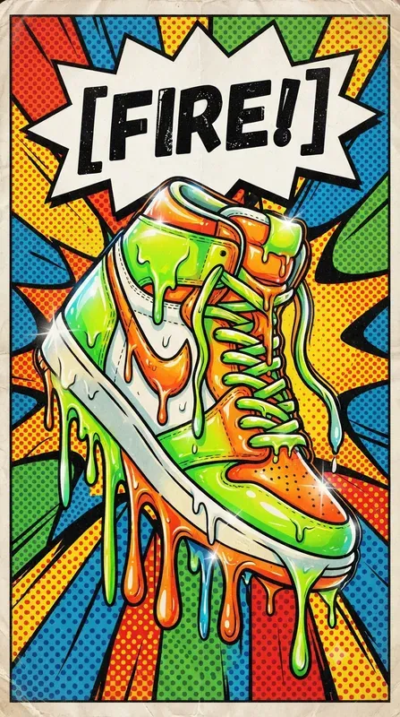 Wet Look Melting Pop Art Posters