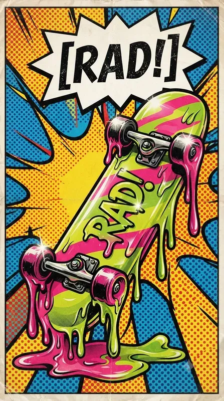 Wet Look Melting Pop Art Posters