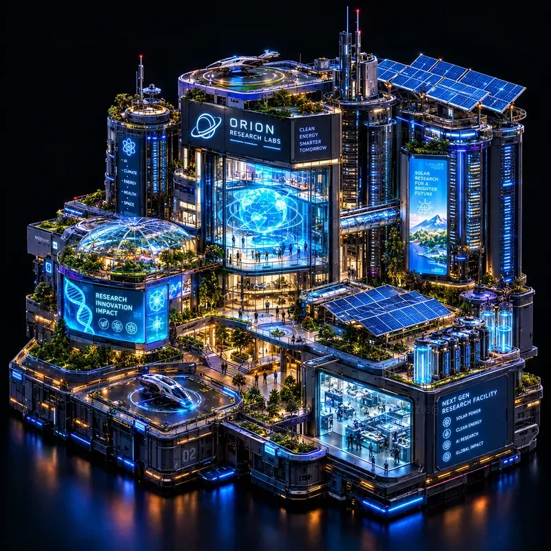 3D Isometric Cyberpunk Arcology Dioramas