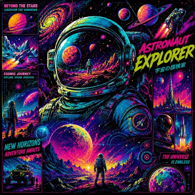 Psychedelic Neon Popart Kits