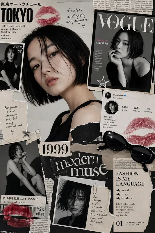 Y2k Editorial Fashion Collages