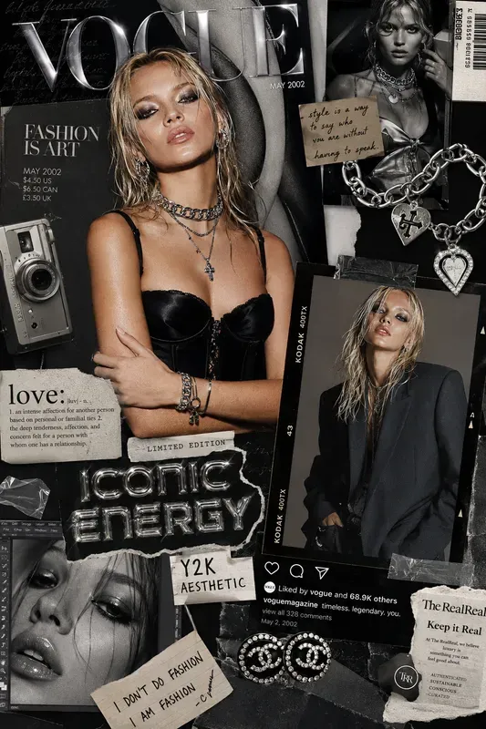 Y2k Editorial Fashion Collages