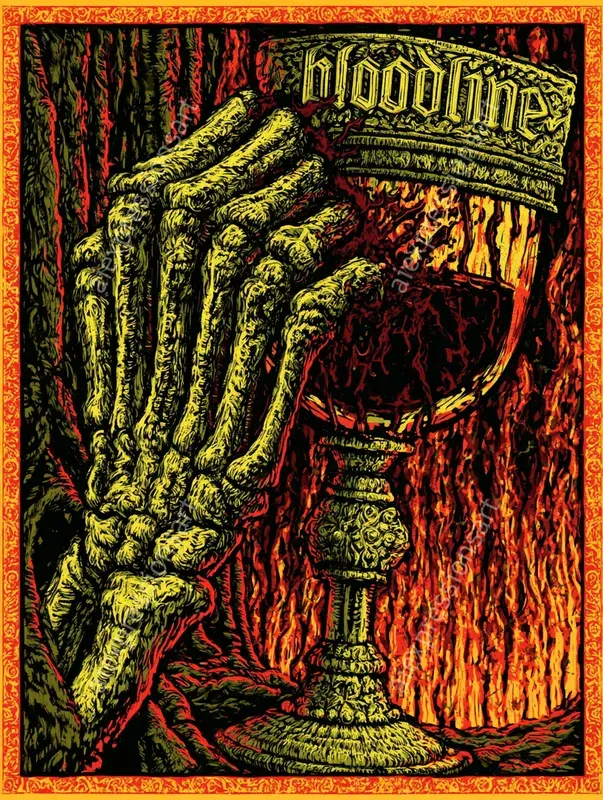 Macabre Beer And Hot Sauce Label Art