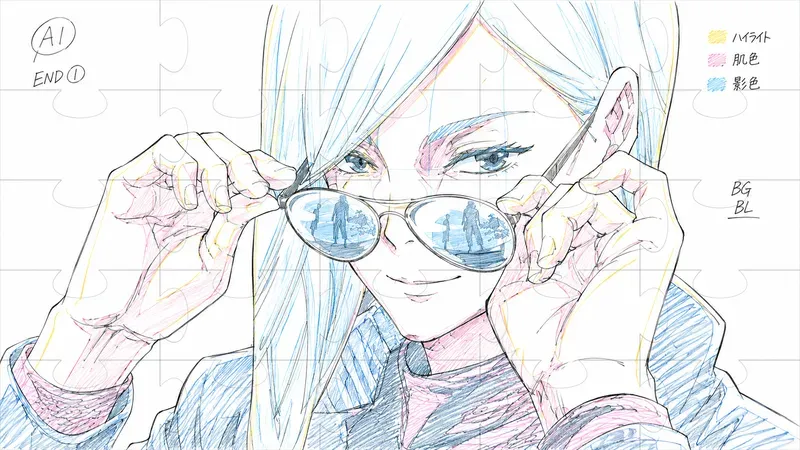 2000s Anime Genga Keyframe Drawings