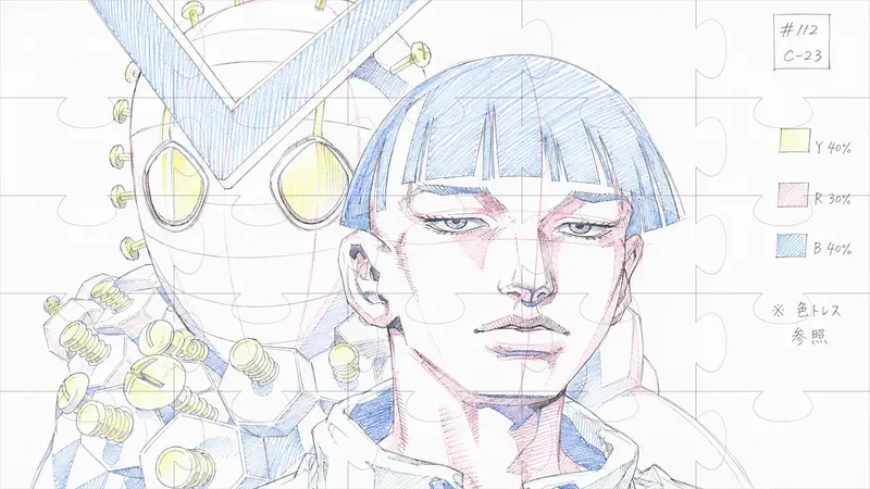 2000s Anime Genga Keyframe Drawings