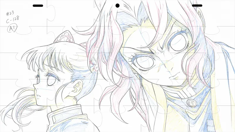 2000s Anime Genga Keyframe Drawings