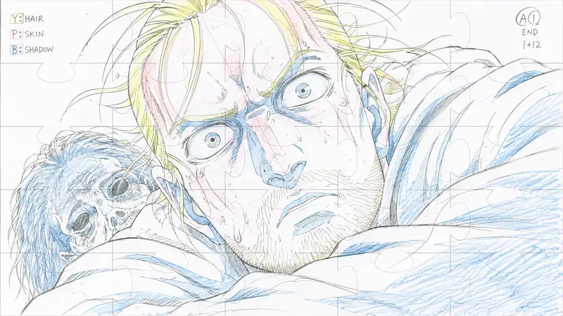 2000s Anime Genga Keyframe Drawings