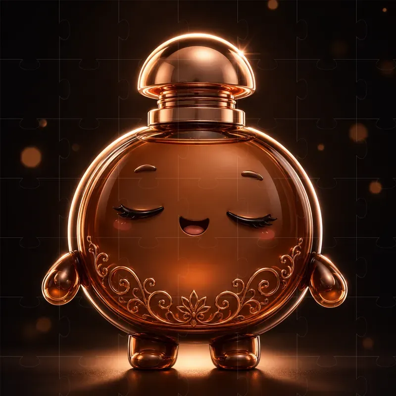 3D Chibi Perfume Bottle Mascots