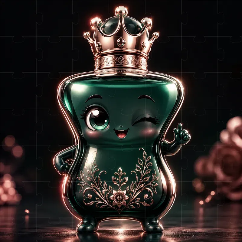3D Chibi Perfume Bottle Mascots