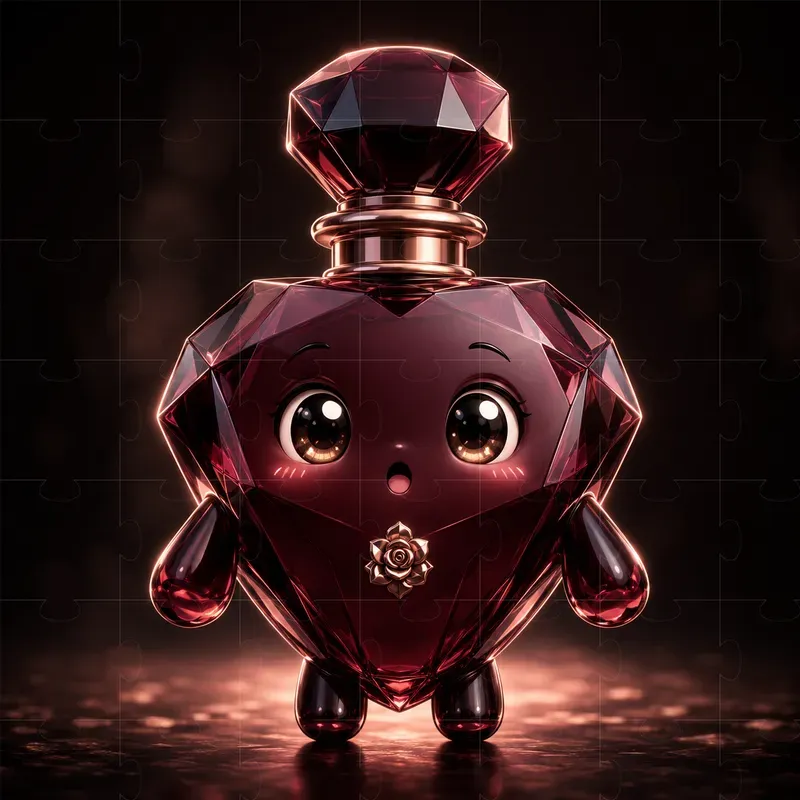 3D Chibi Perfume Bottle Mascots