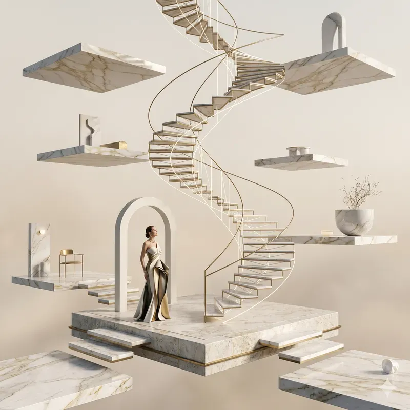 Surreal Editorial Architectures