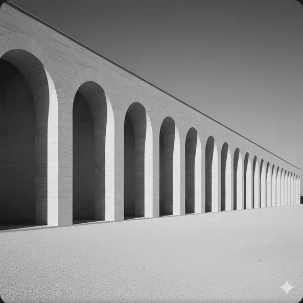 Minimalist Architecture Of Lightshadows