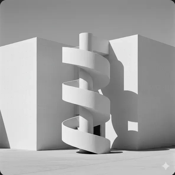 Minimalist Architecture Of Lightshadows