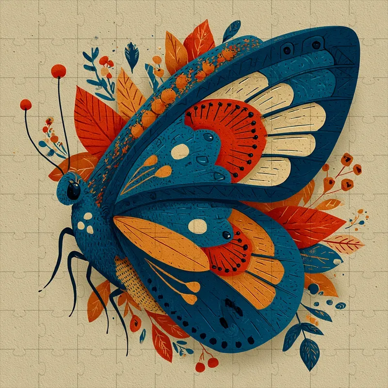 Folk Art Linocuts Earthy Botanicals Cozies