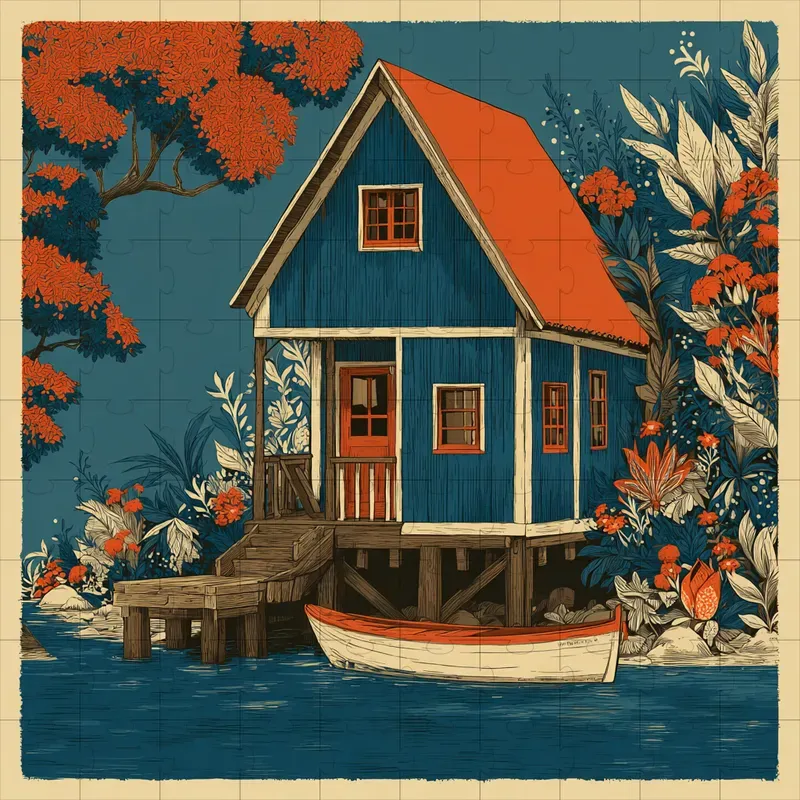 Folk Art Linocuts Earthy Botanicals Cozies