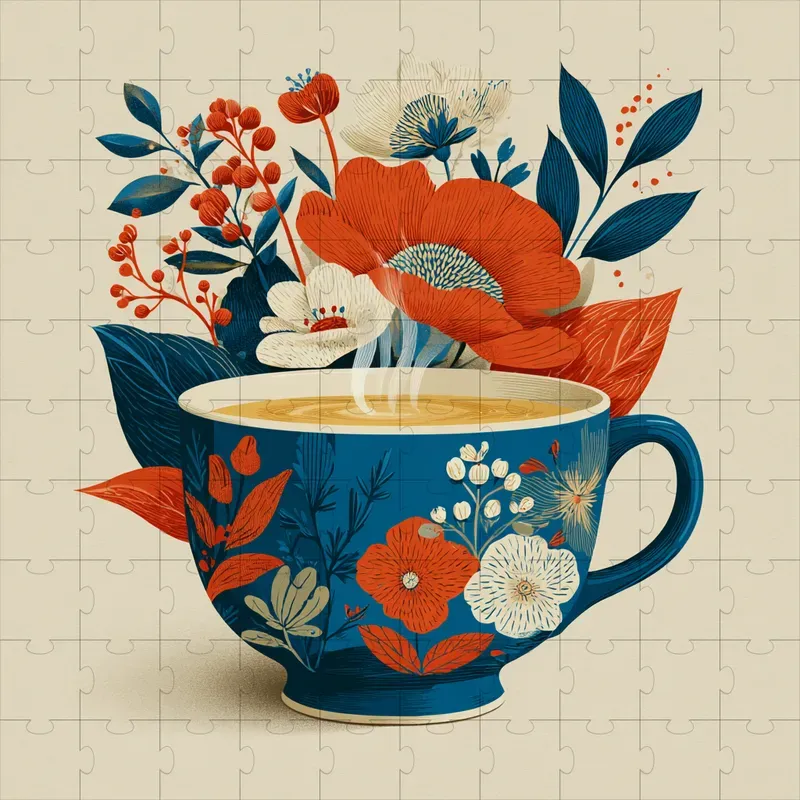 Folk Art Linocuts Earthy Botanicals Cozies