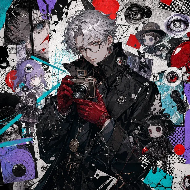 Anime Graffiti Collage Style
