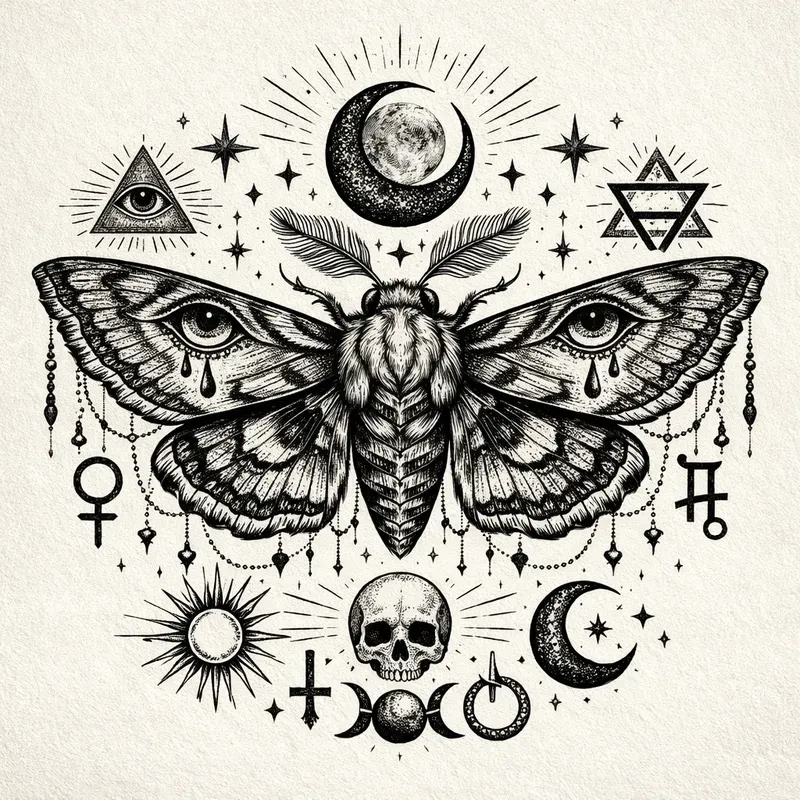 Dark Gothic Ink Sketch Art