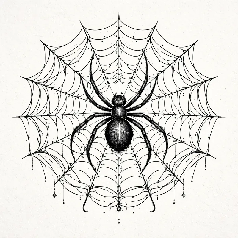 Dark Gothic Ink Sketch Art